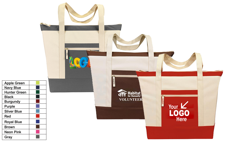 Canvas Convention Zippered Tote Canvas Convention Zippered Tote